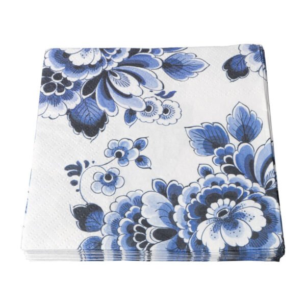 SER0001_NONE_7801__81521 Servetten Bloemen - 20 stuks - 17x17 cm