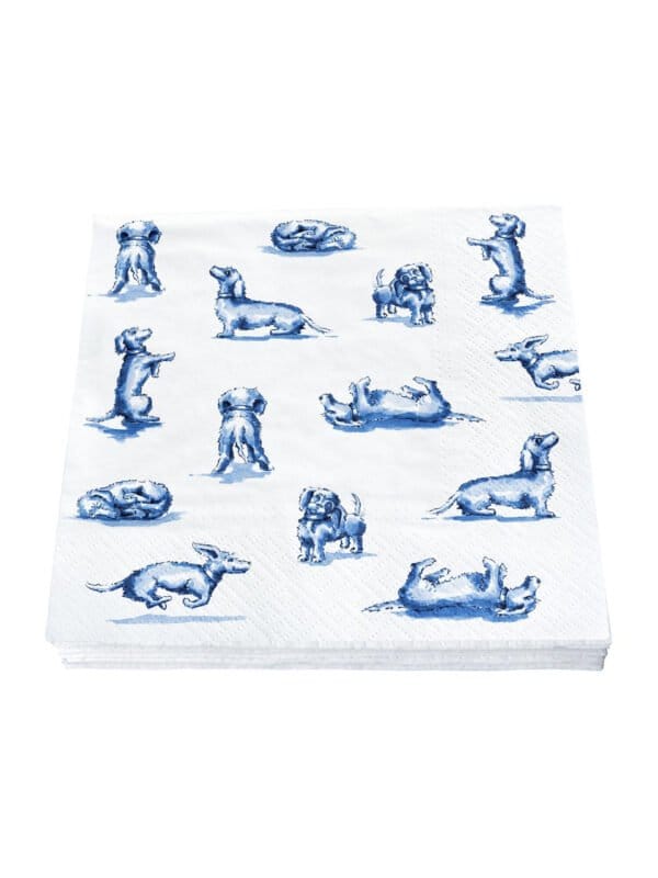 Servetten Teckel Nhaan - 20 stuks - 17x17 cm